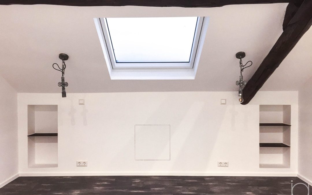 Interior design – Attic of a house in Rodange