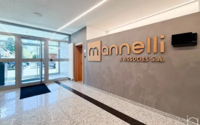 Office interior design – conference room, hallway and entrance for the electrical company « MANNELLI & ASSOCIÉS S.A. » in Bertrange